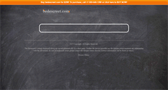Desktop Screenshot of bedescreet.com